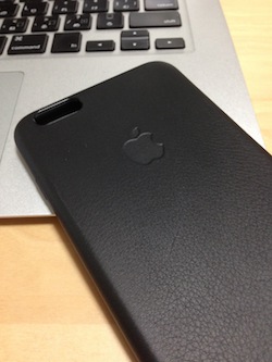 iPhone 6 Plus レザーケース-ブラック